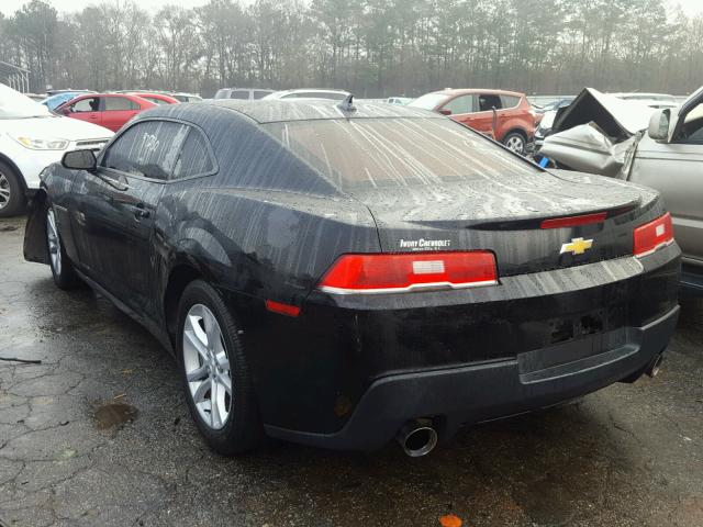 2G1FB1E36F9167404 - 2015 CHEVROLET CAMARO LS BLACK photo 3