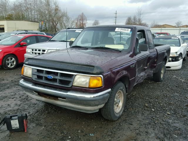 1FTCR14A8PPB44506 - 1993 FORD RANGER SUP PURPLE photo 2