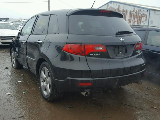 5J8TB18577A010950 - 2007 ACURA RDX TECHNO BLACK photo 3