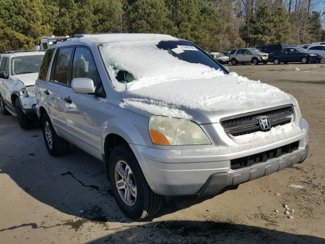 5FNYF18545B004469 - 2005 HONDA PILOT EXL SILVER photo 1