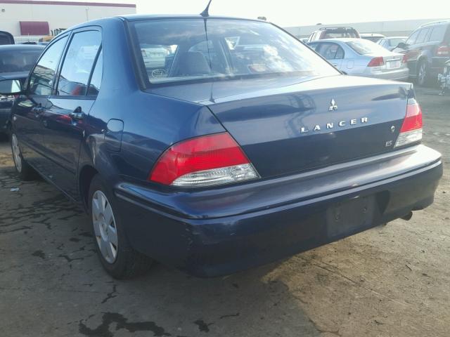 JA3AJ26E73U069652 - 2003 MITSUBISHI LANCER ES BLUE photo 3