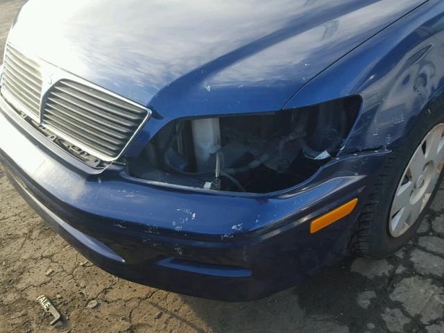 JA3AJ26E73U069652 - 2003 MITSUBISHI LANCER ES BLUE photo 9