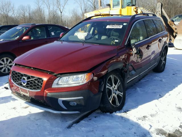 YV4902ND0F1200889 - 2015 VOLVO XC70 T6 RED photo 2