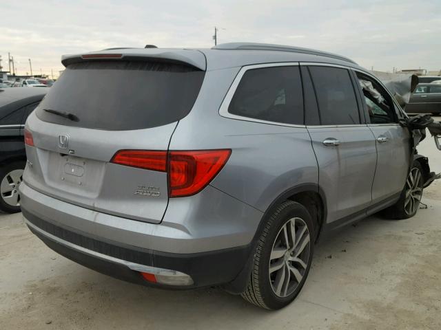 5FNYF6H0XGB122952 - 2016 HONDA PILOT ELIT GRAY photo 4