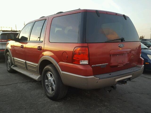 1FMRU17W04LB02376 - 2004 FORD EXPEDITION RED photo 3