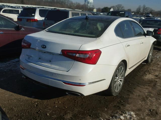 KNALN4D71F5174441 - 2015 KIA CADENZA PR WHITE photo 4