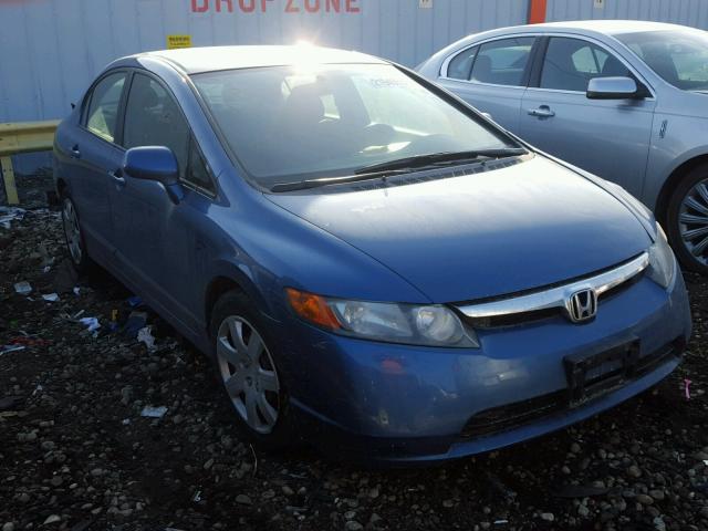 1HGFA16598L078336 - 2008 HONDA CIVIC LX BLUE photo 1