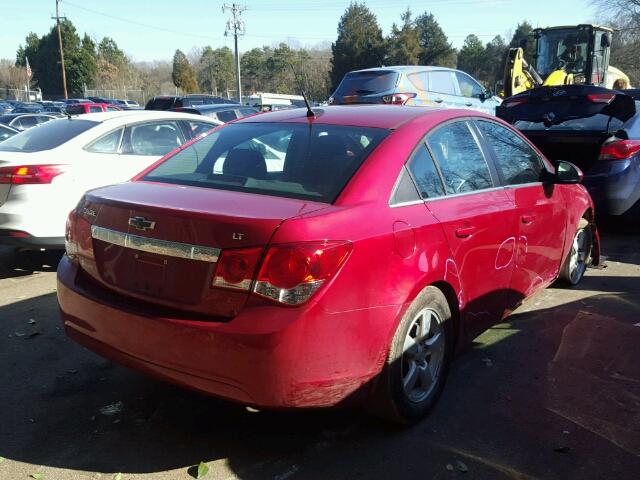 1G1PC5SB8E7235934 - 2014 CHEVROLET CRUZE LT RED photo 4