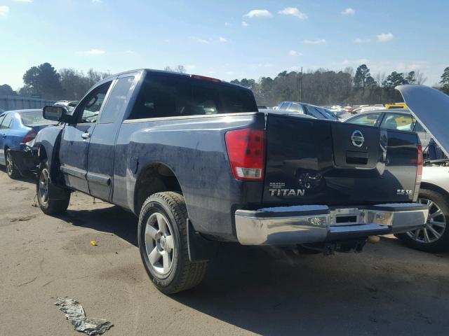 1N6BA06A17N222255 - 2007 NISSAN TITAN XE BLUE photo 3