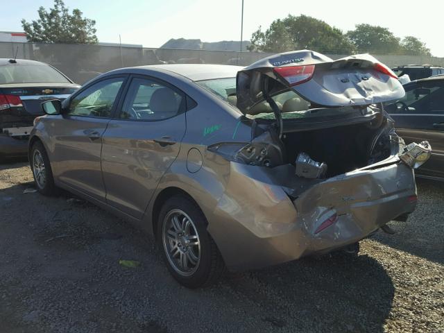 5NPDH4AE6BH017760 - 2011 HYUNDAI ELANTRA GL TAN photo 3