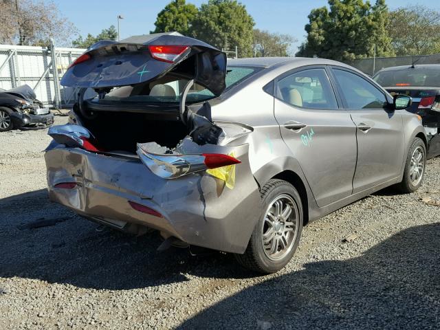 5NPDH4AE6BH017760 - 2011 HYUNDAI ELANTRA GL TAN photo 4