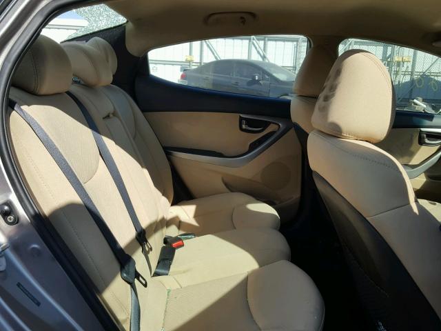 5NPDH4AE6BH017760 - 2011 HYUNDAI ELANTRA GL TAN photo 6