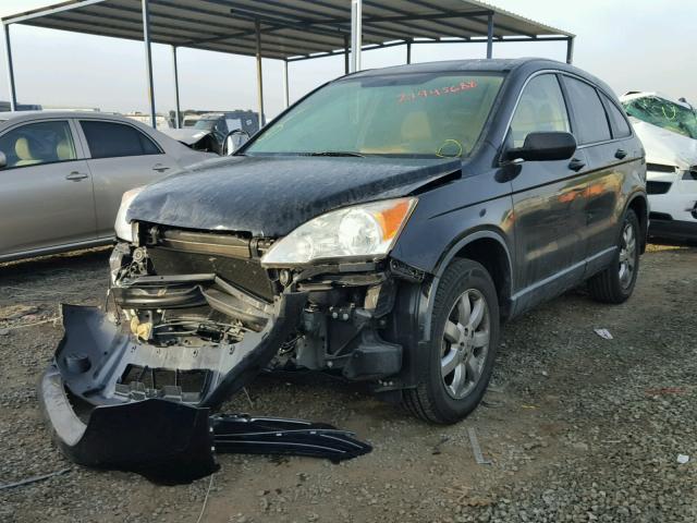 JHLRE38598C014583 - 2008 HONDA CR-V EX BLACK photo 2