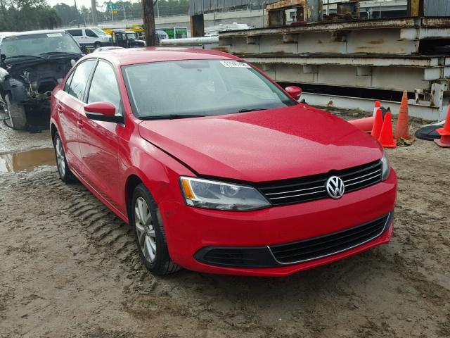 3VWD07AJXEM294963 - 2014 VOLKSWAGEN JETTA SE RED photo 1