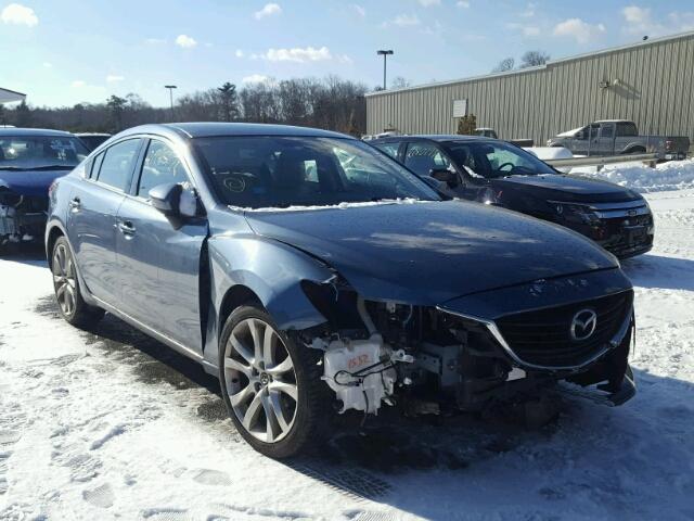 JM1GJ1V69E1147630 - 2014 MAZDA 6 TOURING BLUE photo 1