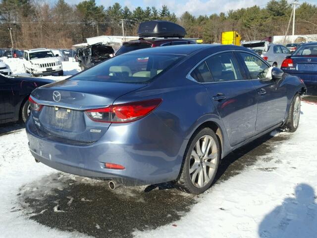 JM1GJ1V69E1147630 - 2014 MAZDA 6 TOURING BLUE photo 4