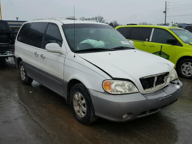 KNDUP131246520596 - 2004 KIA SEDONA EX WHITE photo 1