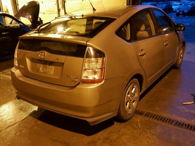 JTDKB22U040031429 - 2004 TOYOTA PRIUS TAN photo 4