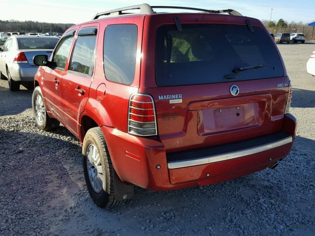 4M2CU97187KJ19735 - 2007 MERCURY MARINER PR MAROON photo 3