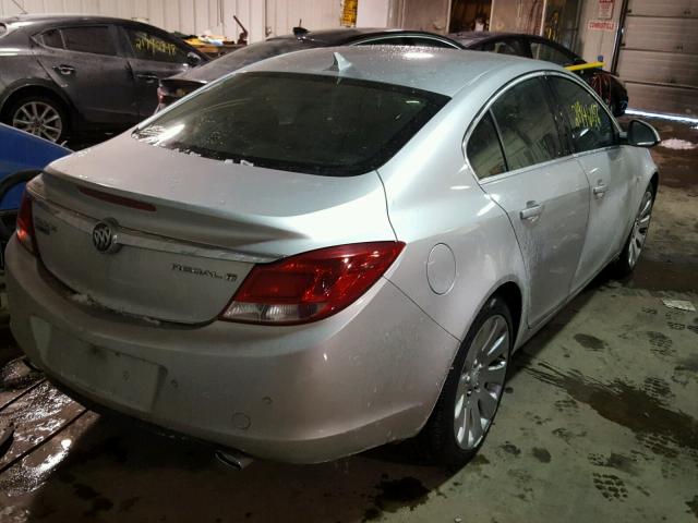 W04G05GV8B1103879 - 2011 BUICK REGAL CXL SILVER photo 4