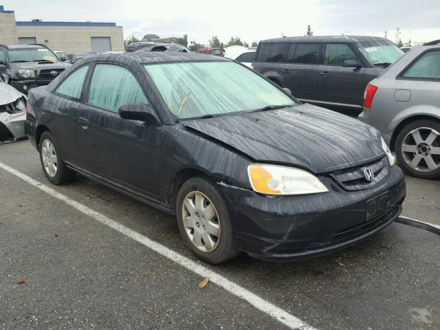 1HGEM22922L051116 - 2002 HONDA CIVIC EX შავი ფოტო 1