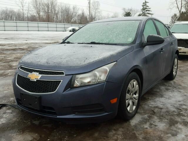 1G1PA5SH3D7321175 - 2013 CHEVROLET CRUZE LS BLUE photo 2