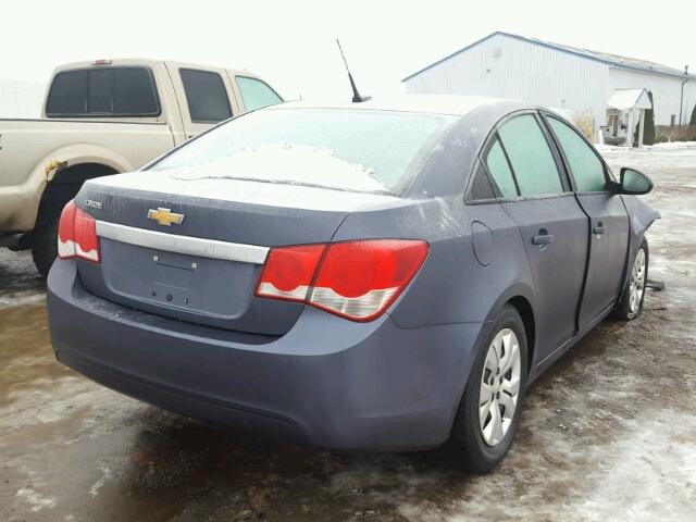 1G1PA5SH3D7321175 - 2013 CHEVROLET CRUZE LS BLUE photo 4