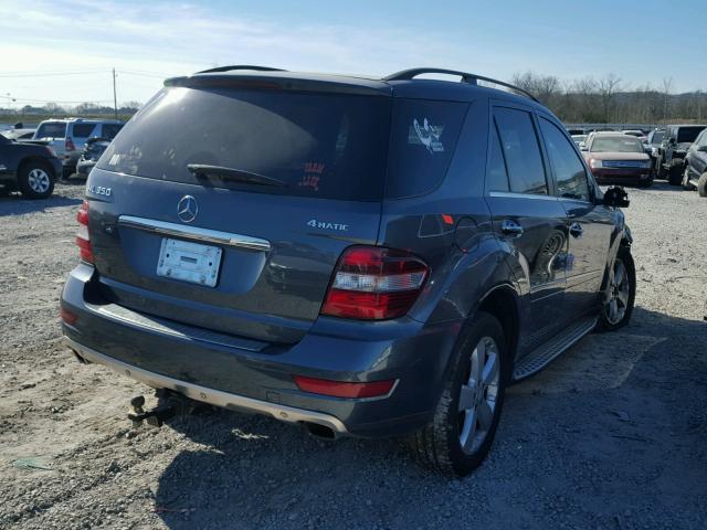 4JGBB8GB7BA687821 - 2011 MERCEDES-BENZ ML 350 4MA GRAY photo 4