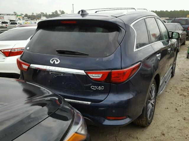 5N1DL0MN9HC554903 - 2017 INFINITI QX60 BLUE photo 4