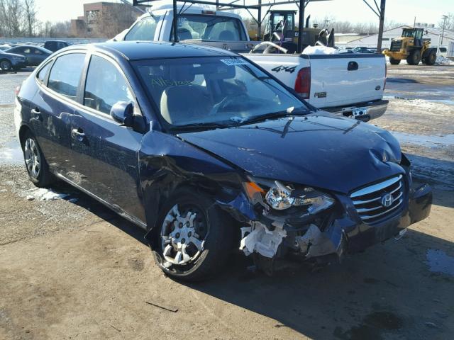 KMHDU4AD5AU864949 - 2010 HYUNDAI ELANTRA BL BLUE photo 1