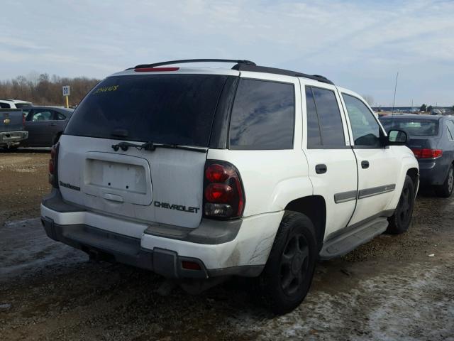 1GNDT13S722512607 - 2002 CHEVROLET TRAILBLAZE WHITE photo 4