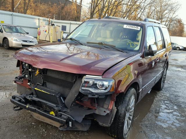 5LMJJ2LT0GEL03157 - 2016 LINCOLN NAVIGATOR MAROON photo 2