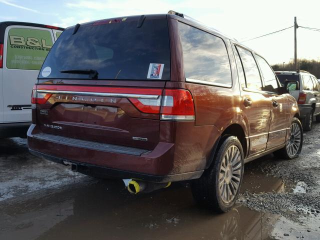 5LMJJ2LT0GEL03157 - 2016 LINCOLN NAVIGATOR MAROON photo 4