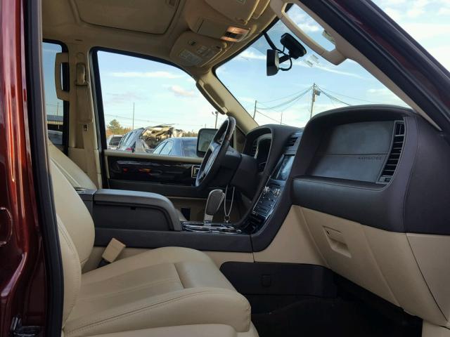 5LMJJ2LT0GEL03157 - 2016 LINCOLN NAVIGATOR მუქწითელი ფოტო 5