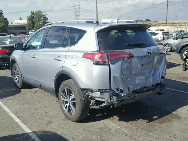 2T3RFREV3GW463139 - 2016 TOYOTA RAV4 XLE SILVER photo 3