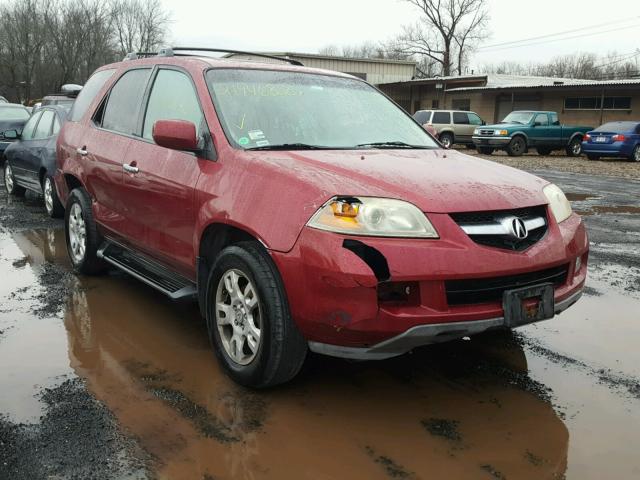 2HNYD18664H561143 - 2004 ACURA MDX TOURIN BURGUNDY photo 1