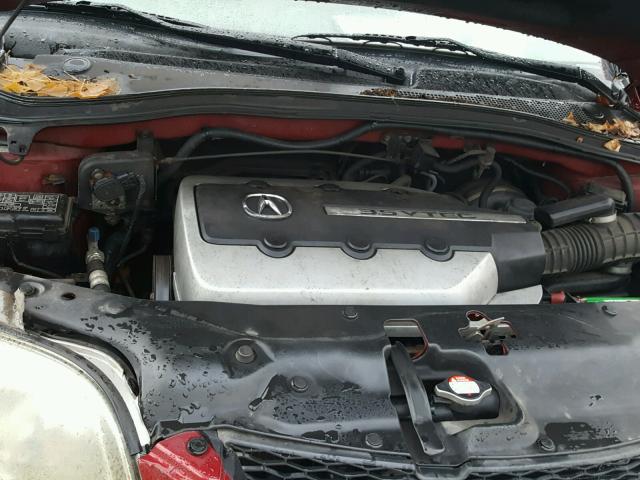 2HNYD18664H561143 - 2004 ACURA MDX TOURIN BURGUNDY photo 7