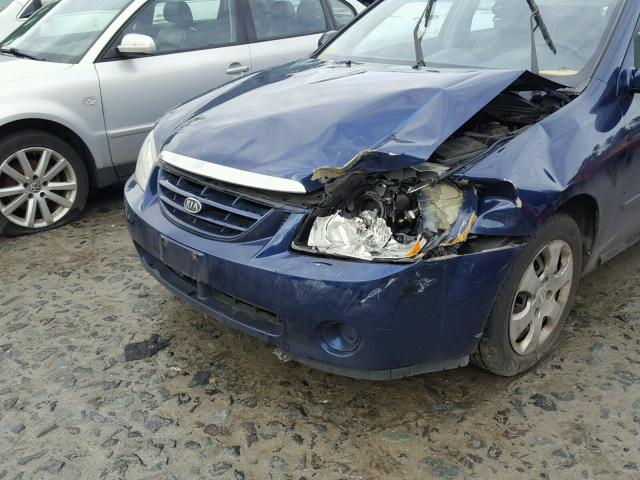 KNAFE121665260810 - 2006 KIA NEW SPECTR BLUE photo 9