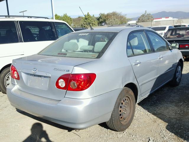 1NXBR32E18Z969525 - 2008 TOYOTA COROLLA CE SILVER photo 4