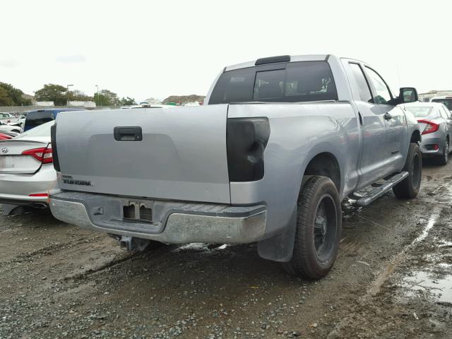 5TFRM5F1XAX019883 - 2010 TOYOTA TUNDRA DOU SILVER photo 4