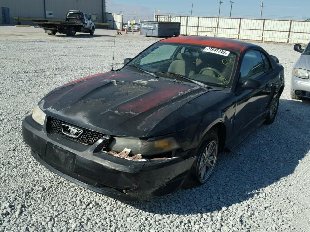 1FAFP4047YF110025 - 2000 FORD MUSTANG BLACK photo 2