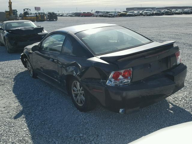 1FAFP4047YF110025 - 2000 FORD MUSTANG BLACK photo 3