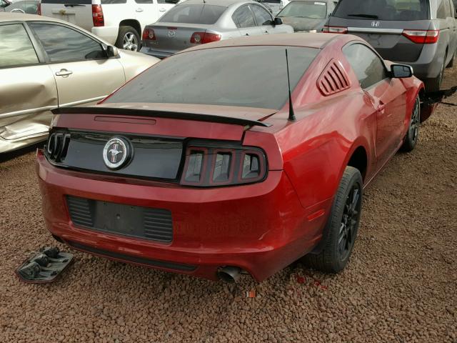 1ZVBP8AM4E5304332 - 2014 FORD MUSTANG RED photo 4