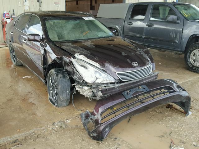 JTHBA30G355061386 - 2005 LEXUS ES 330 PURPLE photo 1