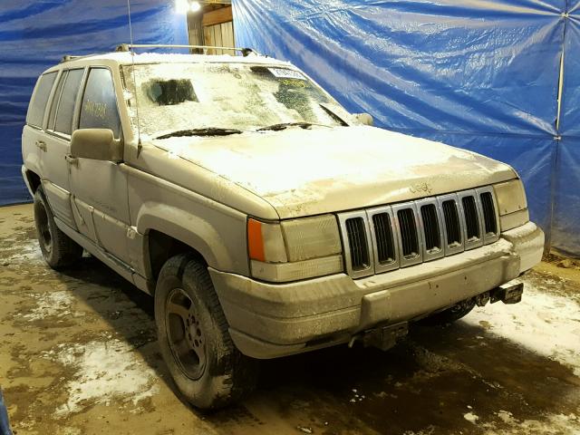 1J4GZ58S8VC540929 - 1997 JEEP GRAND CHER SILVER photo 1