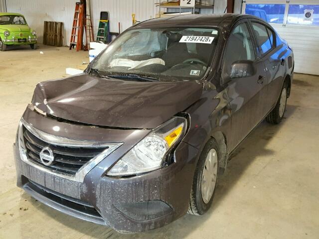 3N1CN7AP9FL919268 - 2015 NISSAN VERSA S BLACK photo 2