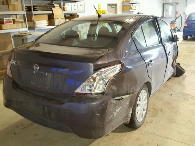 3N1CN7AP9FL919268 - 2015 NISSAN VERSA S BLACK photo 4