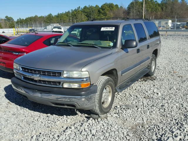 1GNEC16Z12J287054 - 2002 CHEVROLET SUBURBAN C TAN photo 2