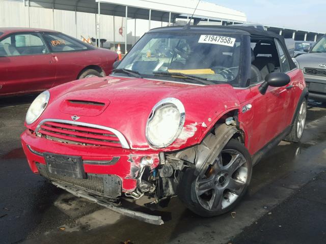 WMWRH33516TK59609 - 2006 MINI COOPER S RED photo 2