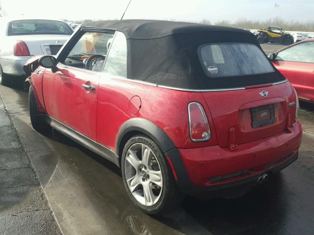 WMWRH33516TK59609 - 2006 MINI COOPER S RED photo 3